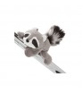 Peluche Mapache Rod imantado  12cm