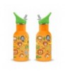 Cantimplora acero inoxidable Jungla Naranja 500m