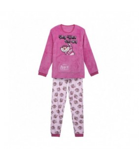 Pijama largo coral fleece Disney Alicia Talla XS