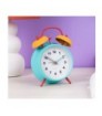 Reloj despertador retro azul y amarillo Fisura