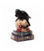 Figura de Cuervo Sobre Calavera y Libros con Luz L