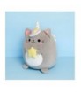 Cojín Fluffy Kawaii Starry gris