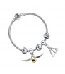 Harry Potter Silver Plated Bracelet with three Spe