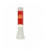 Lámpara de lava blanca de 30 cm y roja