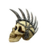 Figura Calavera Punk con Cadenas y Cuchillas Mohic