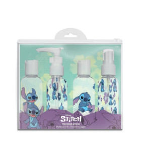 Neceser Viaje 4 frascos rellenables Stitch Disney