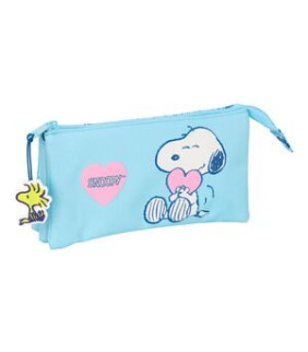 Estuche Triple Safta Snoopy Love 120X220X30 mm