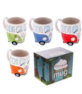 Taza de Cerámica 3D con Forma - Caravana