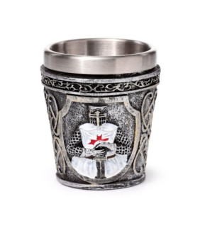 Vaso de Chupito Caballero Medieval Blanco