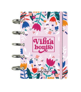 CUADERNO CUADRÍCULA 100 HOJAS VIBRA BONITO
