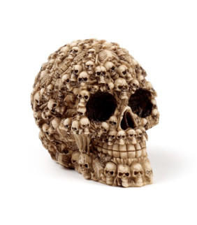 Figura Calavera Decoración Múltiples Cabezas de Ca