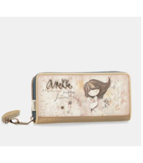 Billetero grande estampado RFID Memories Anekke