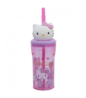 VASO FIGURITA 3D 360 ML HELLO KITTY