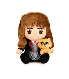 Peluche Hermione & Crookshanks Harry Potter 25cm