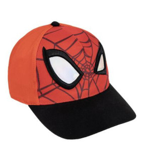 gorra visera curva aplicaciones spiderman