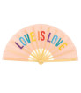 Abanico XXL Hand fans ?Love is love? Rainbow