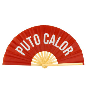 Abanico Puto Calor rojo