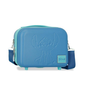 Neceser ABS Azulon Stitch Disney adaptable