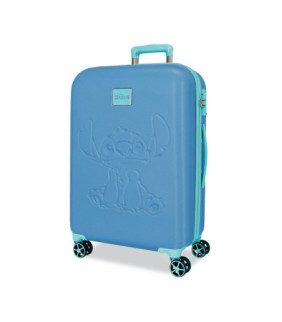 Maleta trolley ABS Azulon Stitch Disney 60cm