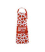 Tablier de Cuisine Itotal Coeurs Blanc et Rouge