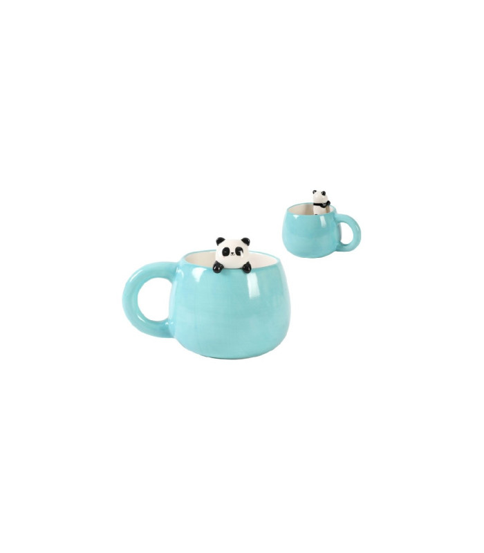I TOTAL® taza de cerámica con animales en el borde