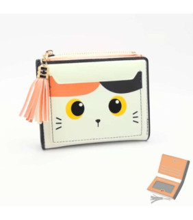 Cartera Naranja Gato