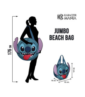 Lilo y Stitch Azul Bolsa de Playa Jumbo Lilo y Sti
