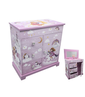 JOYERO ARMARIO 3 CAJONES+1 PUERTA JK231 22x12x24cm