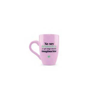 TAZA EXTRA GRANDE NO SOY DRAMATICA LA VECINA RUBIA