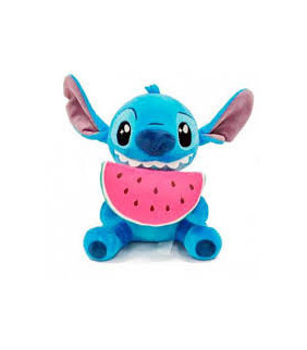 PELUCHE STITCH COMIENDO UNA SANDIA 25CM