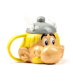 Taza de Cerámica 3D con Forma de Cabeza de Astérix