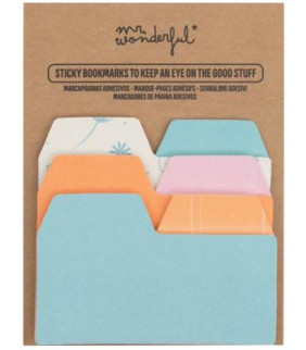 Mr. Wonderful - Marcapáginas adhesivos para no per