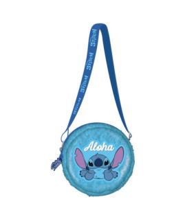 BOLSITO BANDOLERA REDONDO PELUCHE STITCH