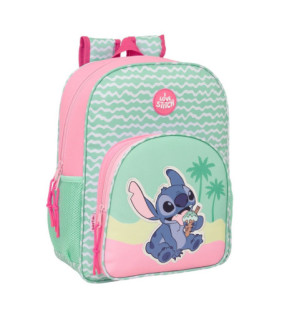 MOCHILA JUNIOR 8CM ADAPT A CARRO STITCH ICE CREAM