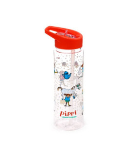 Botella de Agua Inastillable con Pajita Pippi Calz