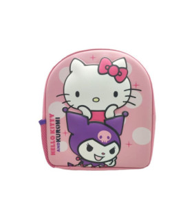 Mochila 3D Kuromi & Hello Kitty 30cm
