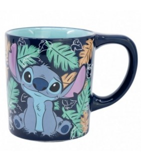 TAZA CERAMICA ANTIVUELCO 300 ML STITCH OHANA