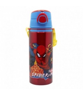 BOTELLA POP UP DE ALUMINIO CON CORREA 730 ML SPIDE