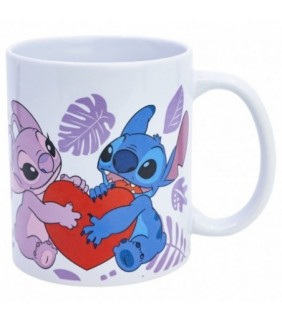 TAZA CERAMICA 325 ML EN CAJA DE REGALO STITCH SAFE