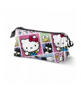 Hello Kitty Multicolor Estuche Portatodo Triple He