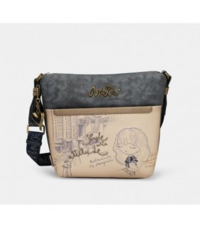 Bandolera grande con bolsillo frontal Studio Anekk