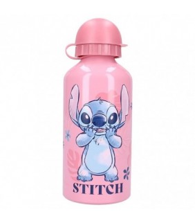 BOTELLA INFANTIL ALUMINIO 500ML ROSA STITCH