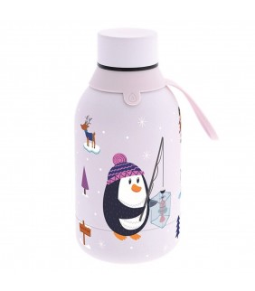 BOTELLA TÉRMICA 350ML - PINK - PENGUIN POLAR FRIEN