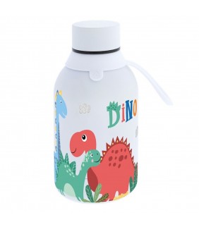 BOTELLA TÉRMICA DINO TAPON BLANCO