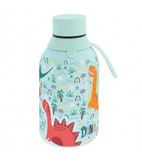 BOTELLA TÉRMICA DINO TAPON TURQUESA