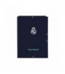 CARPETA CARTON FOLIO GOMA SOLAPAS REAL MADRID Azul