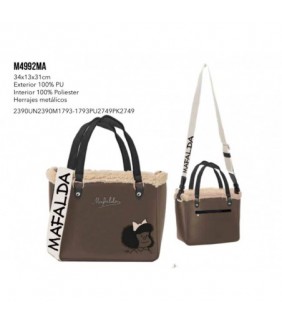 BOLSO MARRON MAFALDA MONTANA