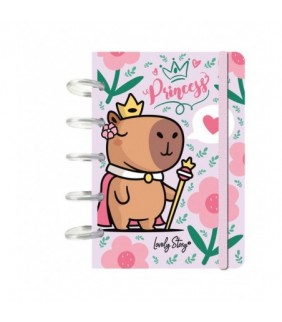 SMART BOOK A6 CON SISTEMA DE DISCOS - PINK -QUEEN