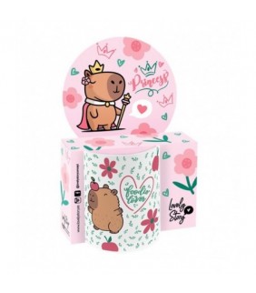 TAZA MUG OVAL 330ML - APPLE CAPIBARA