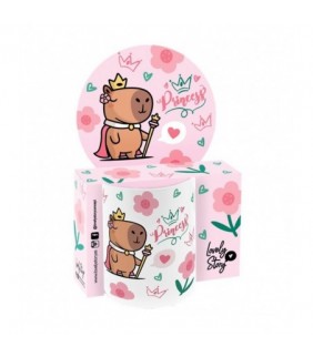 TAZA  MUG OVAL 330ML - QUEEN CAPIBARA